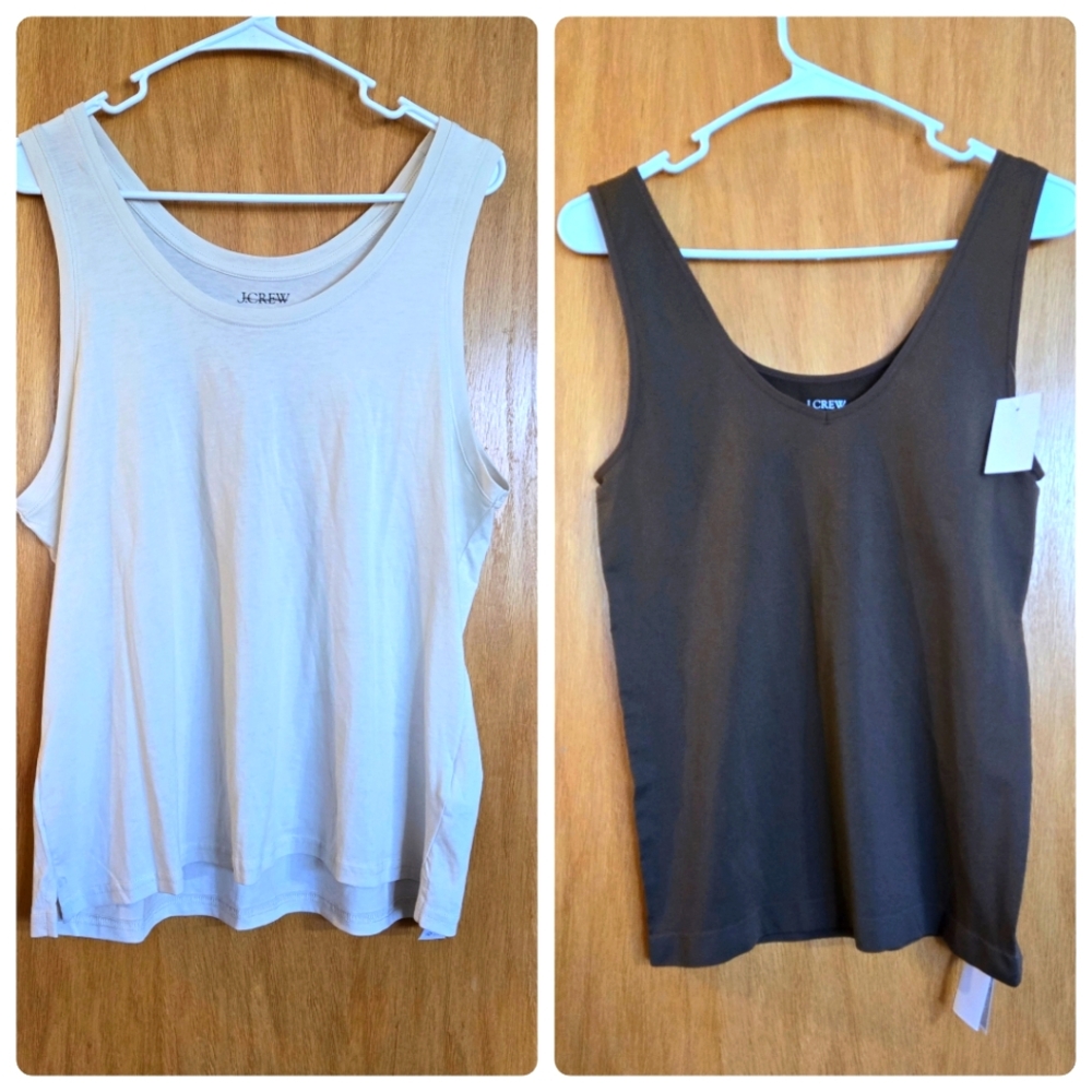 NWT J Crew Tanks Set Of 2